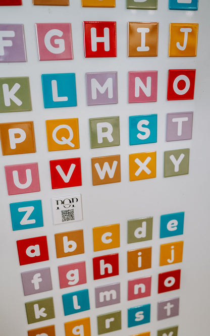 Muted Rainbow Alphabet