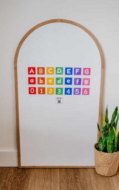 Muted Rainbow Alphabet