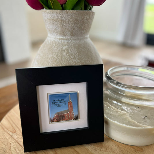 St. John Church Photo Magnet with Custom Frame
