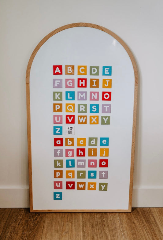 Muted Rainbow Alphabet
