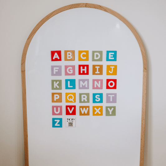 Muted Rainbow Alphabet