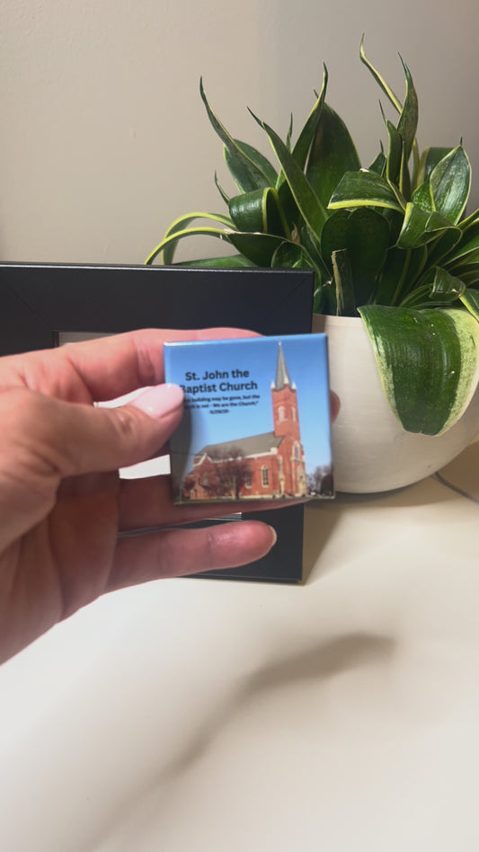 St. John Church NFC Photo Magnet with Custom Frame